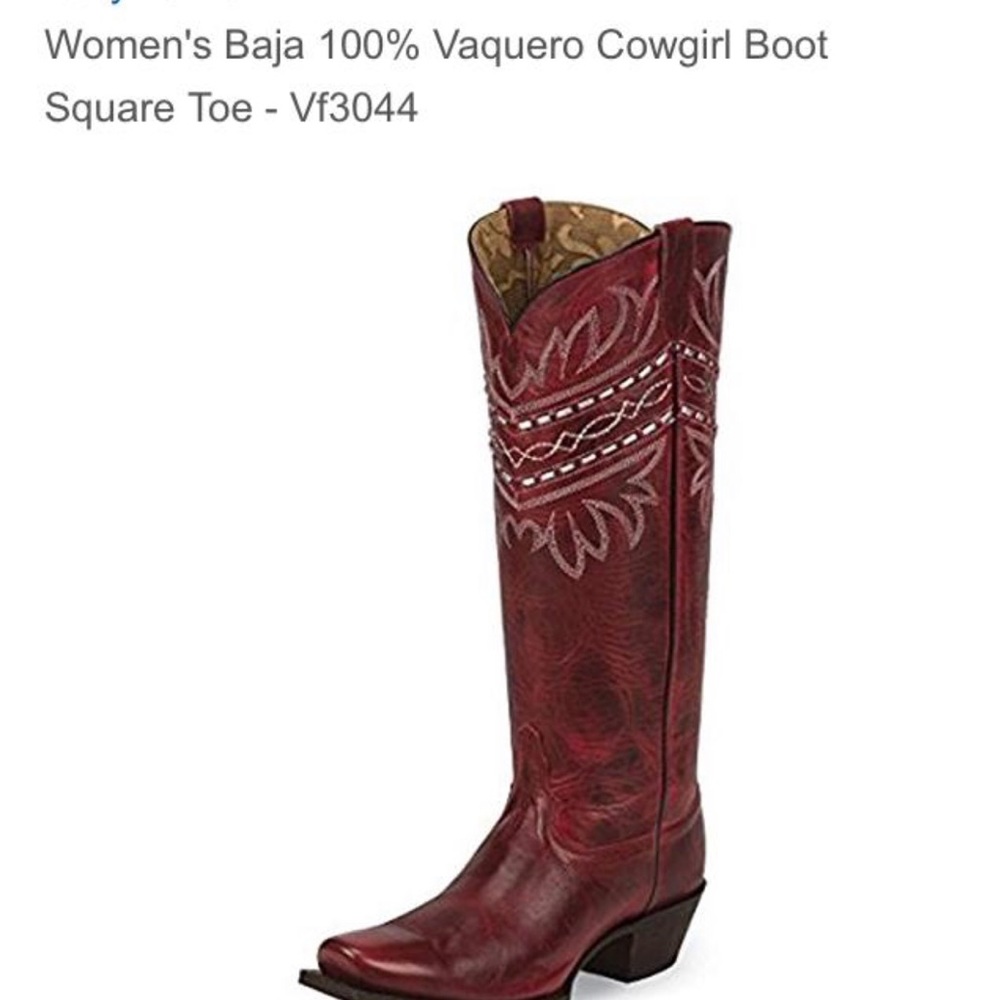 Woman’s NIB Red Baja 100% Vaquero boot
